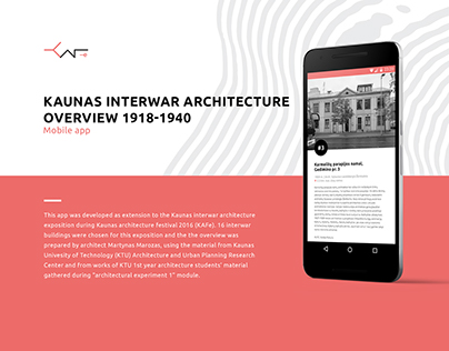 Kaunas Interwar Architecture Overview Mobile App