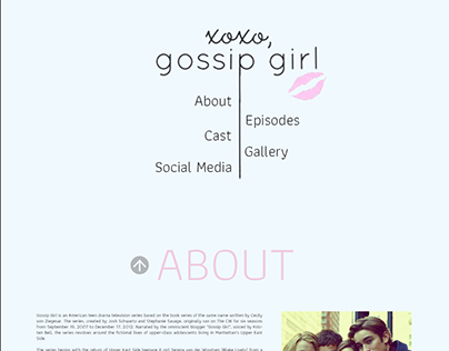 Landing Page - Gossip Girl