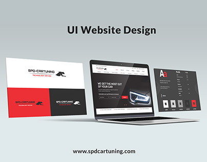 UI Website design Car tuning shop