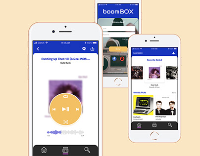UI Design | Boombox: A Mobile Music Player App