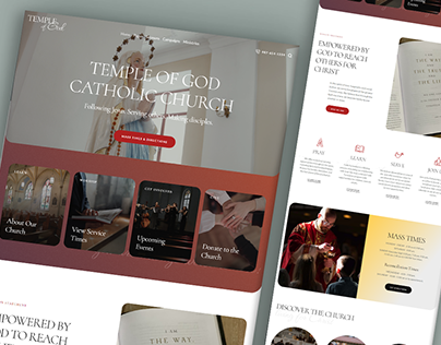 Religion Website Design | Landing Page