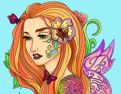 Adult Coloring Page Design