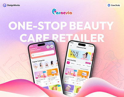 Beauty Cosmetics App | Carnesia | Official Design