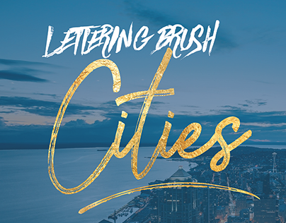 Lettering Brush: Cities