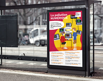 affiche pollution numérique