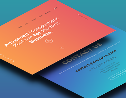 Creative Agency Website/UI Template With Gredients !
