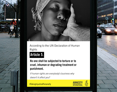 Amnesty Bus Stop Ad