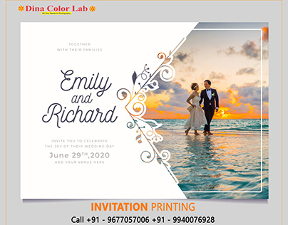 Invitation Card Printing | Custom Invitation Cards
