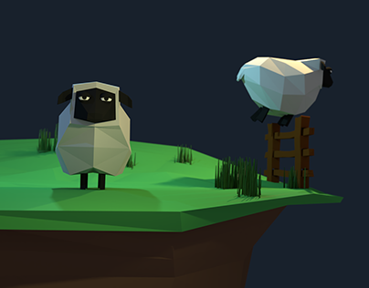 Counting sheep and playing with blender basics
