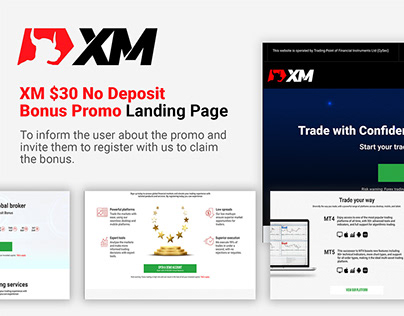 XM Bonus Promo Landing Page