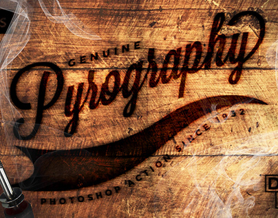 The Pyrography Photoshop Action