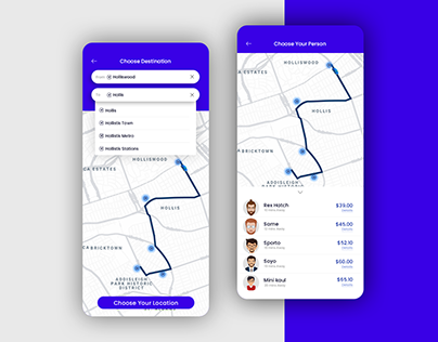 Ride Sharing App Design
