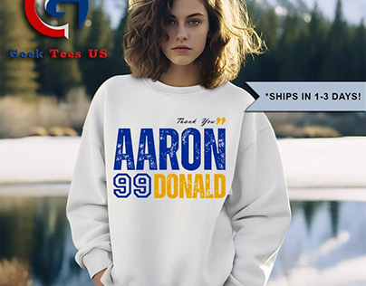 Thank you Aaron 99 Donald Los Angeles Rams player shirt