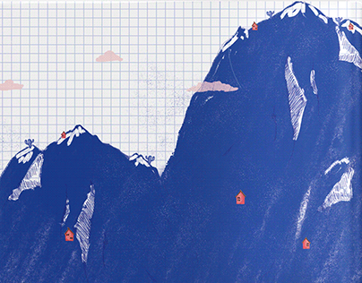 Libro Albúm - Hacia una montaña pintada de azul