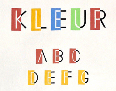 KLEUR typeface