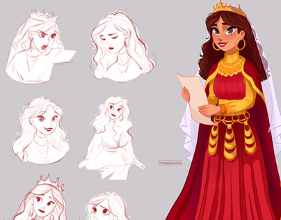 Esther Character design