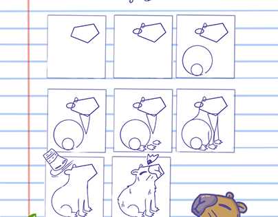 How to Draw a Capybara Infographic Project