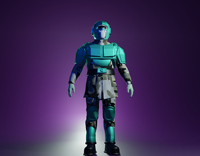 3d soldier character