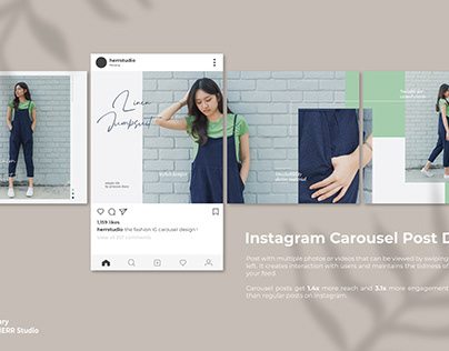 Instagram Fashion Carousel Post Design