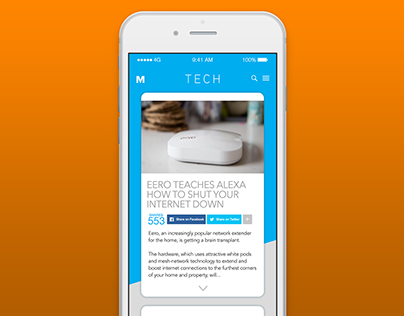 Daily UI: Mashable News App Concept
