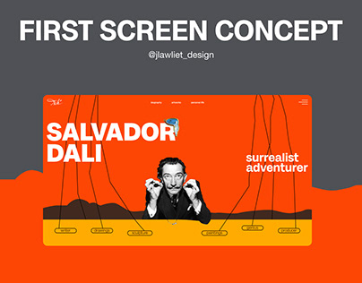 Salvador Dali (first page design)