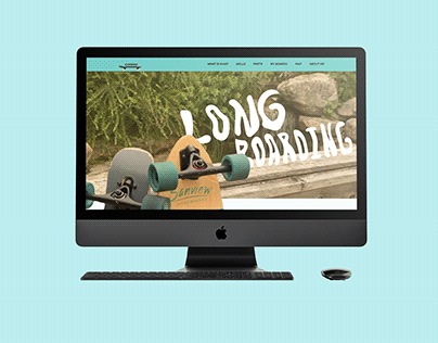 Longboarding Website + Landing Page