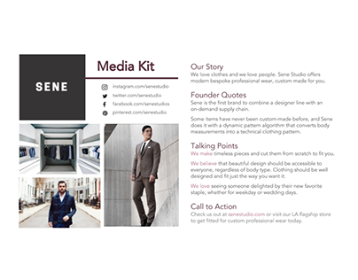 Sene Media Kit