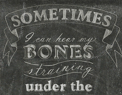 Handlettered Chalkboard Quote