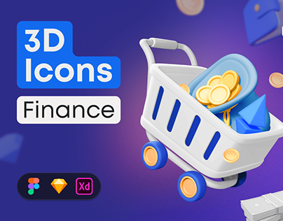 3D Icon Pack: Finance [FREE DOWNLOAD]