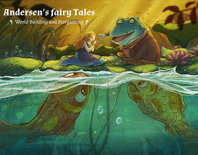 Thumbelina - Children's book illustration