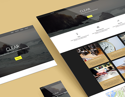 Clear web template