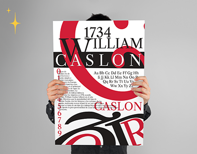Carte tipográfico "Caslon"