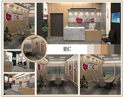 IBC reception & meeting room interior design