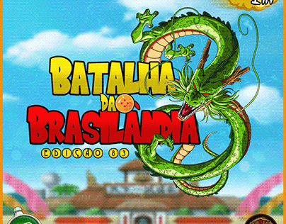 Flyer Batalha da Brasilândia - Dragon Ball theme