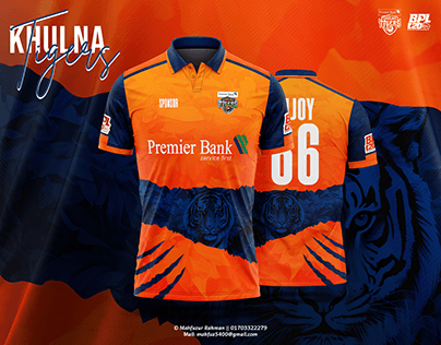 Concept Jersey Design of KHULNA TIGERS for Upcoming BPL