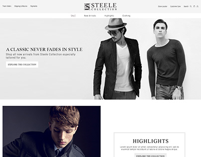 Steele Collection Web Layout