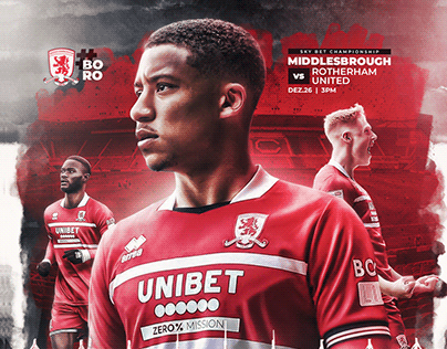 MatchDay Poster Design | Sports Design | Middlesbrough