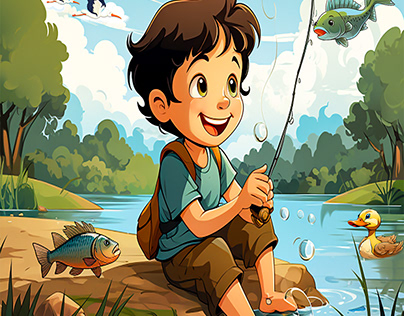 Fishing log book Children Story book