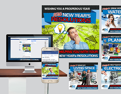 DIGITAL CAMPAIGN DESIGN - New Years Resolutions