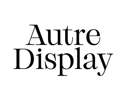 Project thumbnail - Autre Display — Variable Typeface