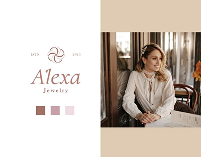 Logo design for the jewelry brand "Alexa"