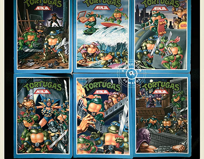 Cuadernos de las Tortugas Ninja de Norma.