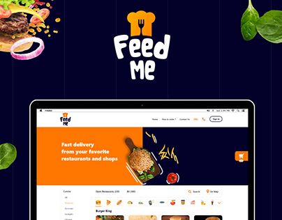 Feed me is a fast food delivery service #food