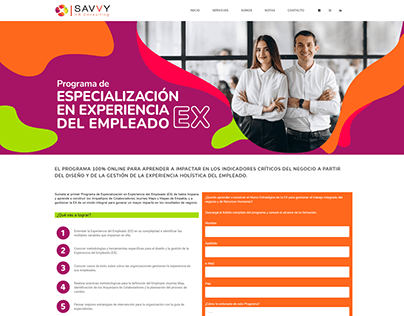 Savvy HR Consulting: diseño de sitio web.