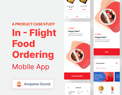 In flight food ordering app