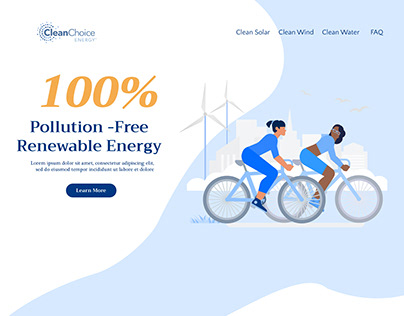 Clean Choice Redesign | Renewable Energy | Landing Page
