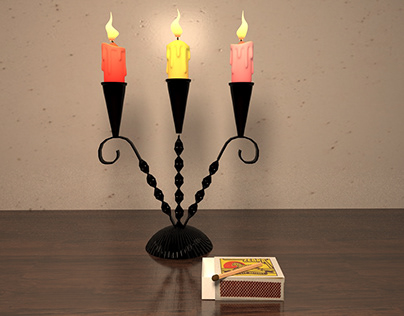 Candle Holders 3D Model from photo