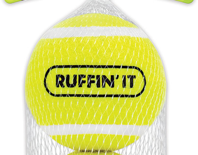 Fun'n TUFF Durable Dog Toys - Solid Core Tennis Balls