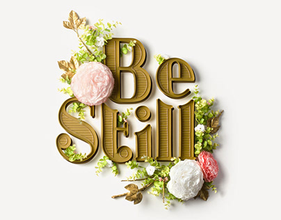 Be Still Quilling Typography