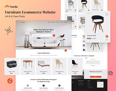 Project thumbnail - Norda - Furniture Ecommerce Website | UI/UX Case Study